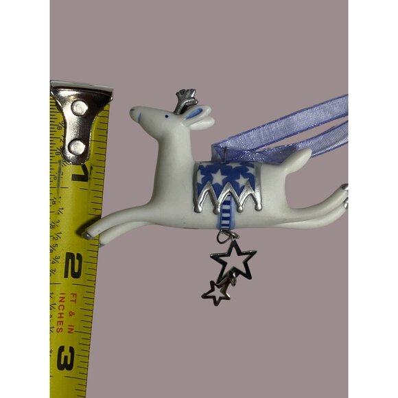 Hallmark 2001 Graceful Porcelain Reindeer Deer ornament - Picture 6 of 9